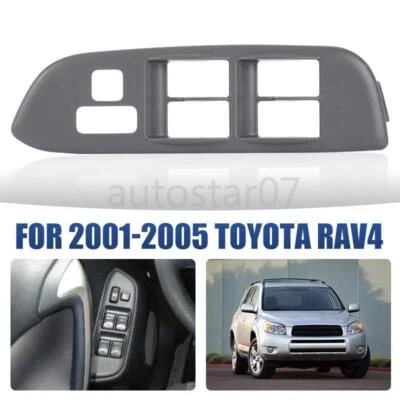 Bisel panel interruptor ventana delantera izquierda para Toyota RAV4 2001 2002 2003 2004 2005 Foto 1 de 4