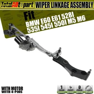Acoplamiento limpiaparabrisas con motor delantero para BMW E60 E61 E63 525i 525xi 645Ci Foto 1 de 4