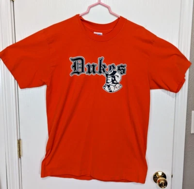 Camiseta de softbol de una sola puntada de colección para hombre grande naranja Dukes Team #16 Eagle EE. UU. Foto 1 de 4