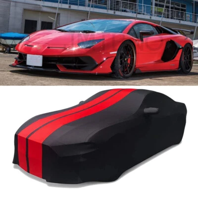 Cubierta de coche satinada elástica a prueba de polvo interior para Lamborghini Aventador Urus Foto 1 de 4