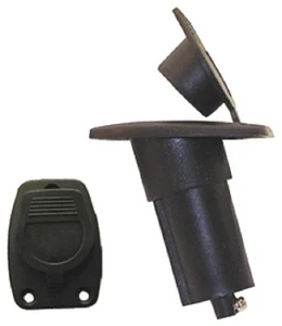 nylon stern light pole base 2 prong cover boat socket black replacement SL51272 - Picture 1 of 1