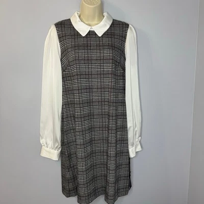 Tommy Hilfiger Vestido Manga Larga a Cuadros Cuello Punta Academia Para Mujer 12P Nuevo  Foto 1 de 4