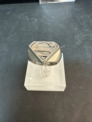 Anillo DC Comics GTO SUPERMAN Escudo Logo | Acero Inoxidable Mate/Brillante Para Hombre Talla 10 Foto 1 de 4