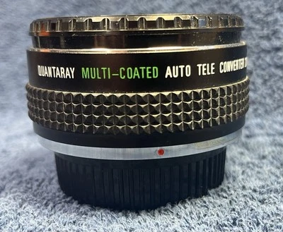 Quantaray Auto 2X Tele Converter for Autofocus Pentax K Mount Lenses MINT w/case - Image 1 of 4