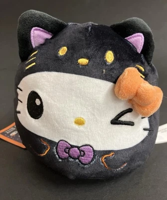 Peluche TeeTurtle Sanrio Hello Kitty Halloween Gato Negro Reversible 4" Foto 1 de 3