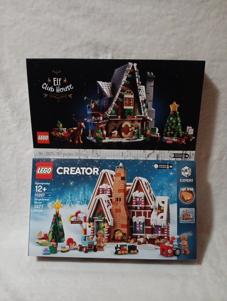 🎄LEGO Winter Village Gingerbread House Set 10267 Elf Club House 10275 Christmas - Image 1 of 2