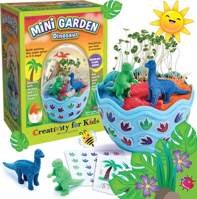 Mini Garden Kit – Dinosaur Egg Terrarium - Arts and Crafts for Boys and Girls - image 1 of 4