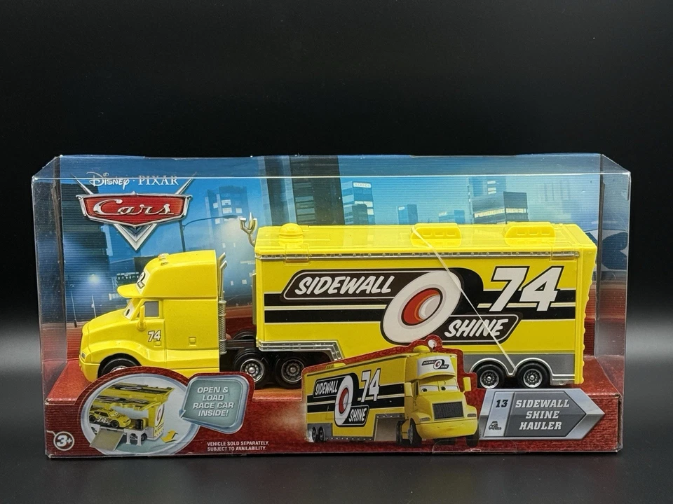 Disney Pixar Cars Sidewall Shine 74 Hauler Truck Diecast RARE Original