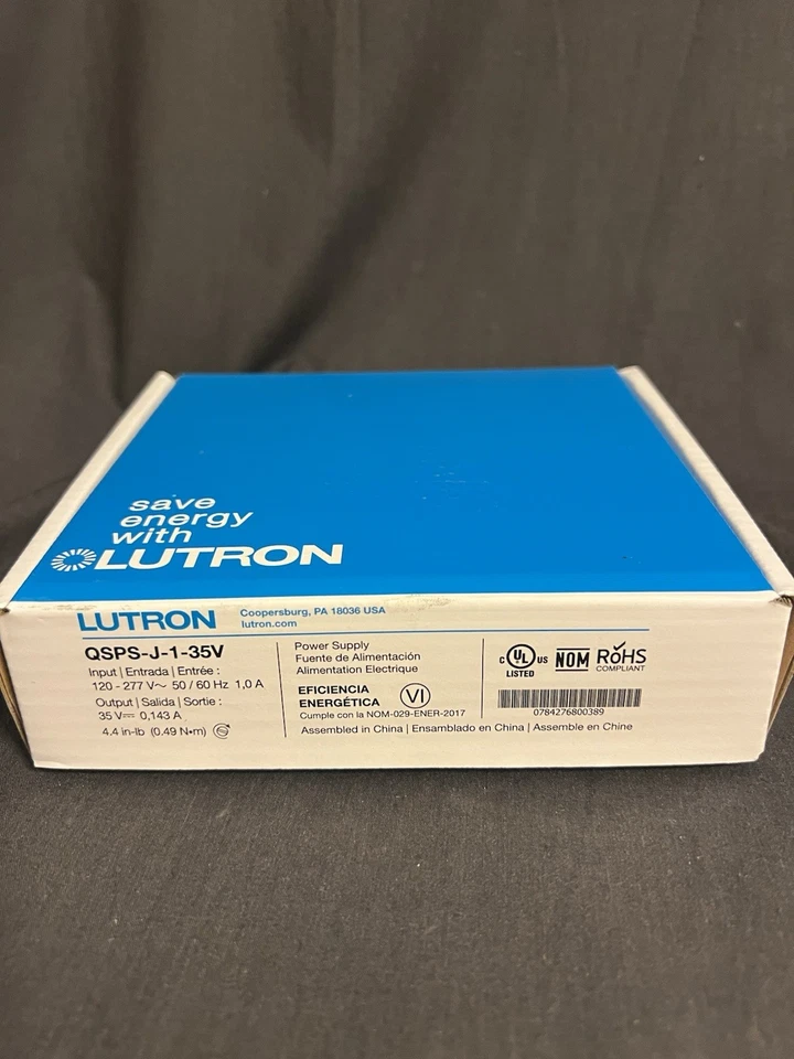 Lutron QSPS-J-1-35V Sivoia QS Junction Box Power Supply - NEW IN BOX - Image 1 of 4
