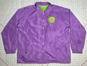 Goosebumps Jacket Size 2XL XXL Purple Graphic Horror Halloween Joker Windbreaker - Picture 1 of 18