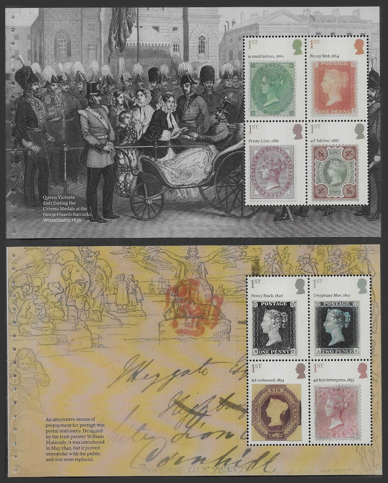 GB 2025 STAMPS OF QUEEN VICTORIA SET ON 2 BOOKLET PANES WITH STITCHING MNH - Image 1 of 1
