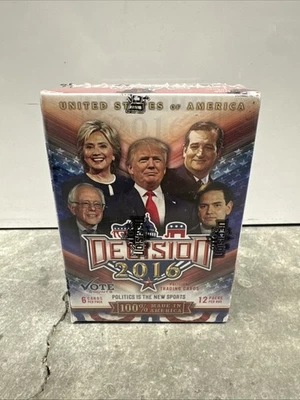 New Sealed 2016 Decision Political Trading Cards Blaster Box Trump Clinton Cruz - Image 1 of 4