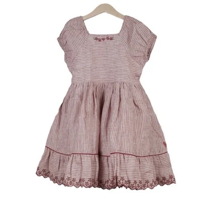 Nuevo con etiquetas Vestido de Lino Lobo Poinsettia Bien Vestido Talla 4T Foto 1 de 4