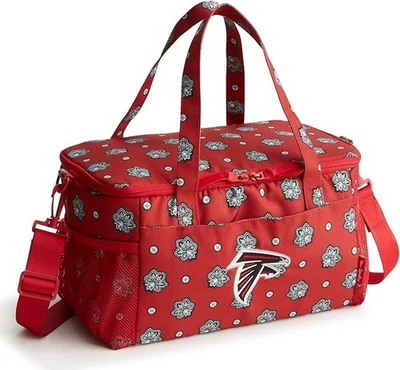 Vera Bradley Cooler NFL Atlanta Falcons Rojo Plata Puerta Trasera Fiesta Foto 1 de 3