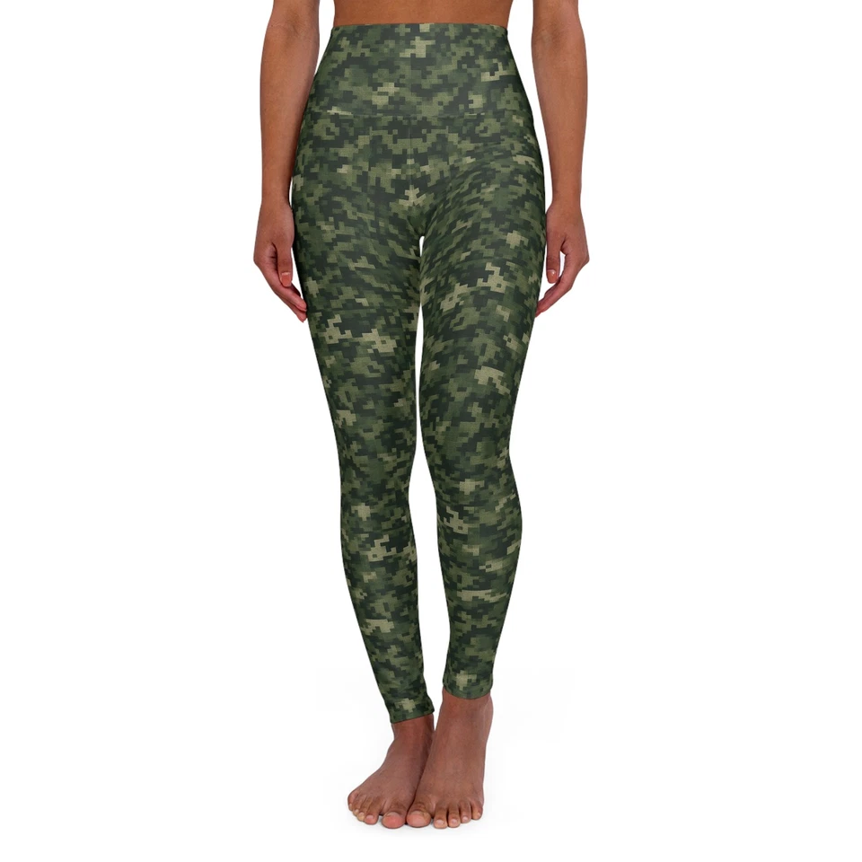 Camuflaje digital, leggings de yoga de cintura alta, equipo de entrenamiento, ropa deportiva Foto 1 de 1
