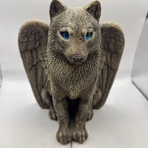 Vintage Windstone Editions Spirit Wolf Candle Lamp Statue Pena 2000 - Picture 1 of 10