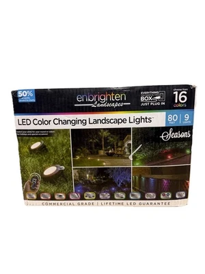 Enbrighten Seasons LED Color-Changing Landscape Lights - 9 Pucks, 80 ft - Image 1 of 4