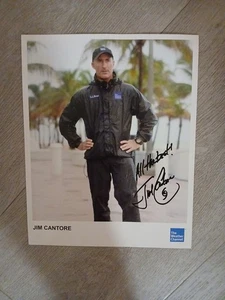 Jim Cantore The Weather Channel handsigniertes Bild 10 cm x 8 cm - Bild 1 von 2
