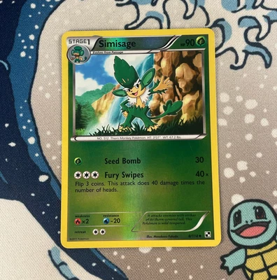 Simisage 8/114 Reverse Holo Black & White Base Set Pokemon Card 2011 LP/MP - Image 1 of 3