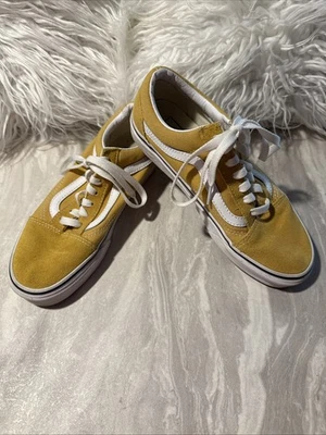 Vans от стены желтый низкий верхний шнурует вверх кроссовки обувь - размер - женщин 6,5 мужчин 5,0 - Изображение 1 из 4