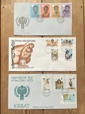 1979 Year Of The Child x3 First Day Covers Kiribati, Seychelles &  St. Vincent - Image 1 of 4