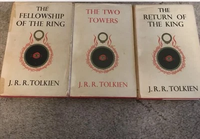 J R R Tolkien Lord of the Rings first edition set HB 1959 5th,6th 8th Printings - Image 1 of 4