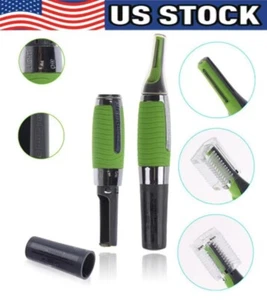 Hot Men Nose Ear Face Neck Eyebrow Hair Mustache Beard Trimmer Shaver Clipper - Picture 1 of 11