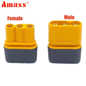 20Pcs Amass MR30 Connector Plug Sheath Female/Male Connector Plug for RC Battery - Picture 1 of 26