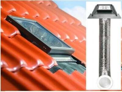 FAKRO TAGESLICHT-SPOTS Tageslicht-Spots Fakro SFZ mit flexiblem Rohr 350 550 mm mit Eindeckramen