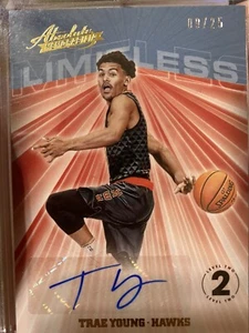 Trae Young Rookie Card RC Autograph Absolute Memorbilia Limitless /25 Invest Now - Picture 1 of 2