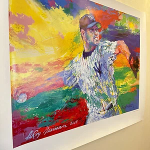 2003 Leroy Neiman "Roger Clemens" Lithographie-Poster mit COA 20x26" - Bild 1 von 8