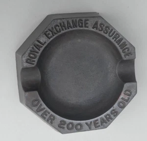 Vintage Metal Hexagonal Ashtray Royal Exchange Assurance Over 200 Years Old Rare - Picture 1 of 6
