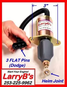 LarryB's 5016244-ab, 3936026, SA-4767-12 Dodge Fuel Shutdown Shut Off Solenoid - Foto 1 di 1