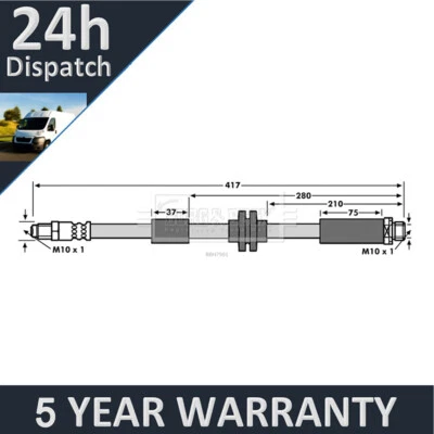 Manguera de freno trasera Purevue 30683332 se adapta a Volvo V50 2004-2012 S40 2004-2012 Foto 1 de 4