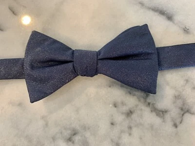 Pajarita ajustada tejida brillante azul Stafford nueva con etiquetas Foto 1 de 4