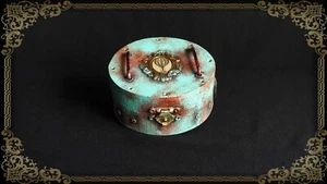 Handmade Steampunk Jewellery Box cosplay retro costume LARP accessory SEE VIDEO - Picture 1 of 8