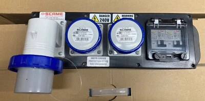 SCAME-UK 690.UK0127 Site Power 2 Way 16A Distribution Box *Festival Distribution - Image 1 of 2