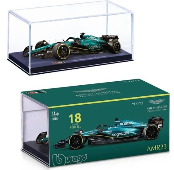 BBURAGO ASTON MARTIN AMR23 #18  LANCE STROLL CON VETRINETTA - 18-38091 SCALA 1:4 - Immagine 1 di 2