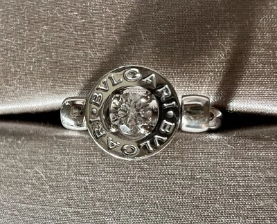 ANILLO ABATIBLE DIAMANTE BVLGARI BVLGARI 18K WG 5,51 GRAMOS TALLA 49 4,5 (EE. UU.) Caja Papel. Foto 1 de 4