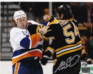 ADAM MCQUAID  BOSTON BRUINS  ACTION SIGNED 8x10 - Picture 1 of 1