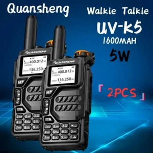 Quansheng Walkie Talkie UHF VHF UV-K5 50-600MHz Air Band Scrambler NOAA FM Radio - Picture 1 of 7