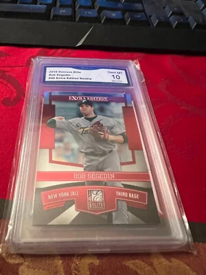 ROB SEGEDIN YANKEES 2010 ELITE EXTRA EDITION ROOKIE RC # 40 GRADED 10 L@@@K - Image 1 of 2