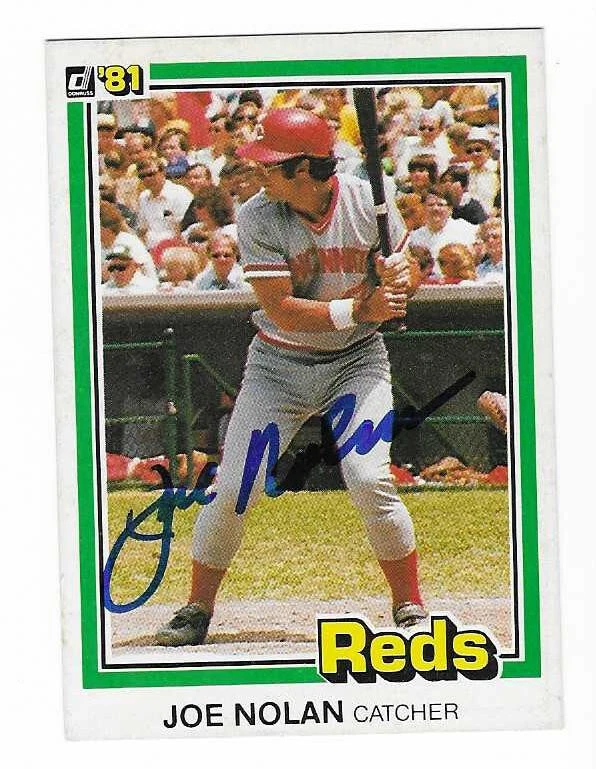 JOE NOLAN 1981 DONRUSS AUTOGRAPHED SIGNED # 402 CINCINNATI REDS - Image 1 of 1