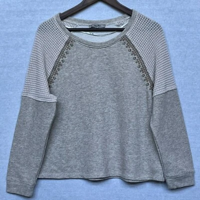 Suéter Recortado MIss Me Para Mujer Talla L Mixto Media Mangas Largas Avena Marrón Foto 1 de 4