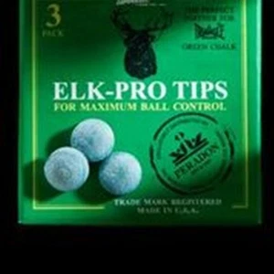 NEW Elkmaster ELK-PRO TIPS Snooker Pool Billiard Cue Tip 9-9.5-10-10.5-11-13-14m - Picture 1 of 9