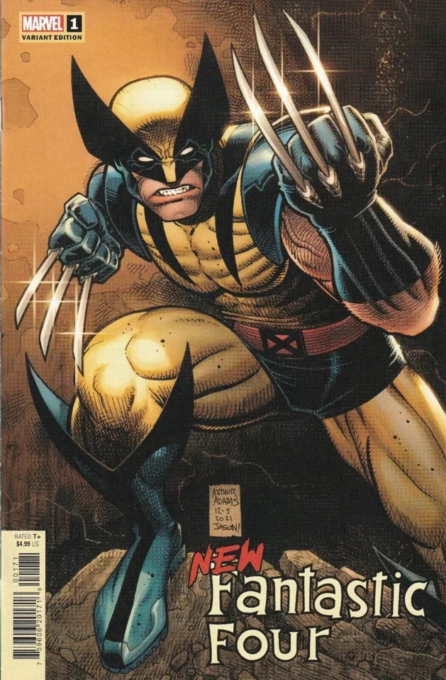 NEW FANTASTIC FOUR #1 (2022) ART ADAMS 'WOLVERINE' VARIANT  NM - Image 1 of 1