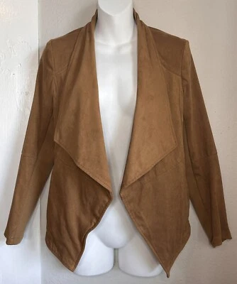 Chaqueta BB Dakota Imitación Gamuza Cascada Frente Abierto Marrón Talla S Foto 1 de 4