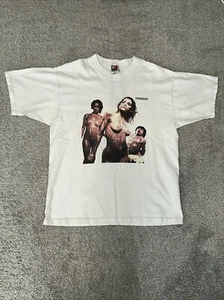 Vintage 90s Dwarves Greedy Blood Gut And Pussy Band T Shirt Size L Rare - Picture 1 of 8