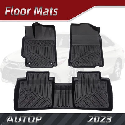 For 2012-2017 Toyota Camry Floor Mats Cargo Liners Carpets All-Weather TPE 3pcs Foto 1 de 4
