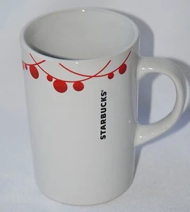 2012 Starbucks Red and White Christmas Ornament Coffee Mug 10.8 Oz - Picture 1 of 5